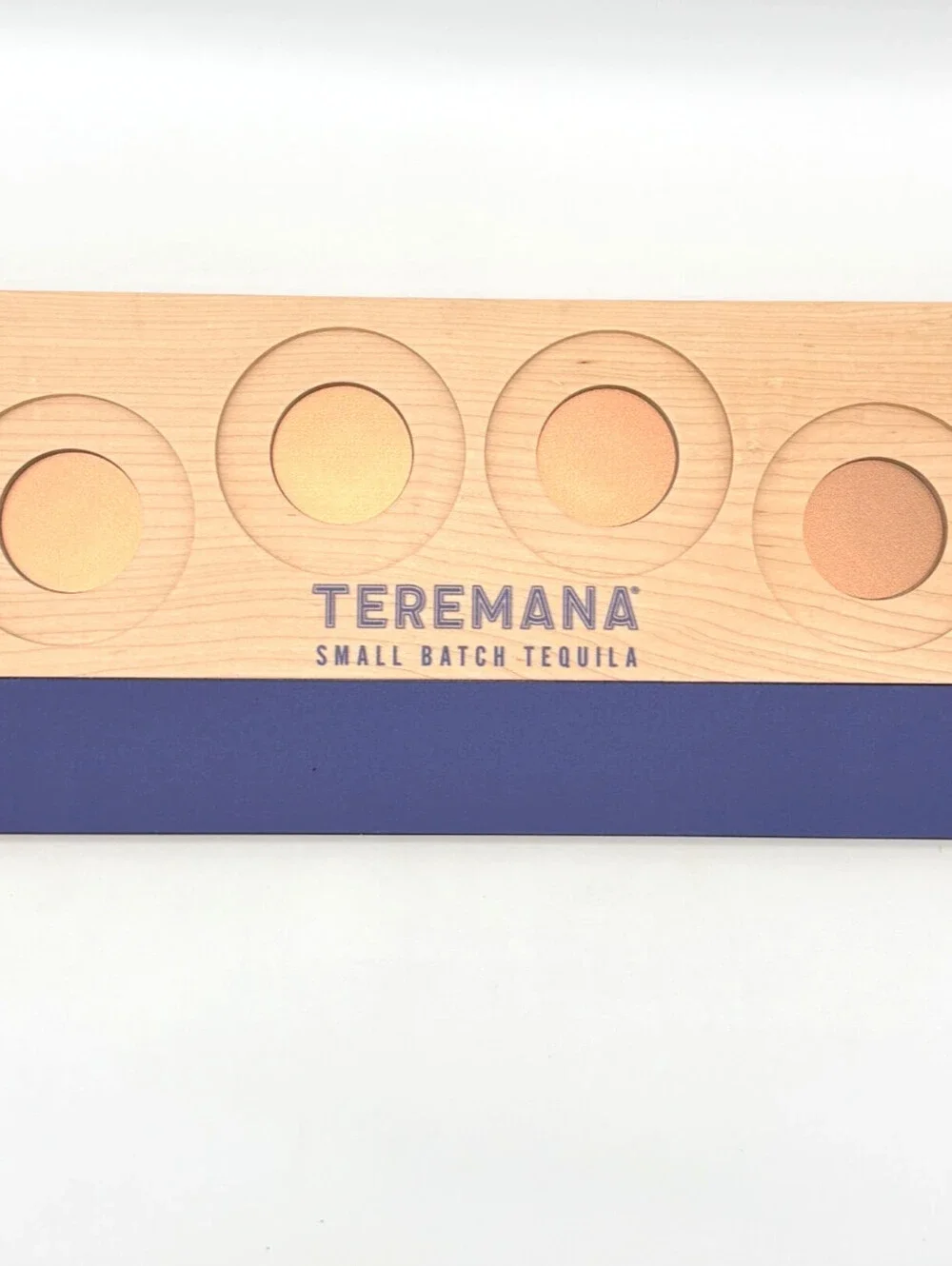 Teramana Tequila Wooden 4 Glass Flight Board 18.5